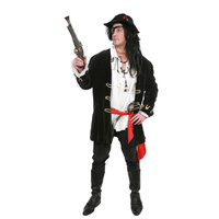 Black Coat Pirates Hire Costume*