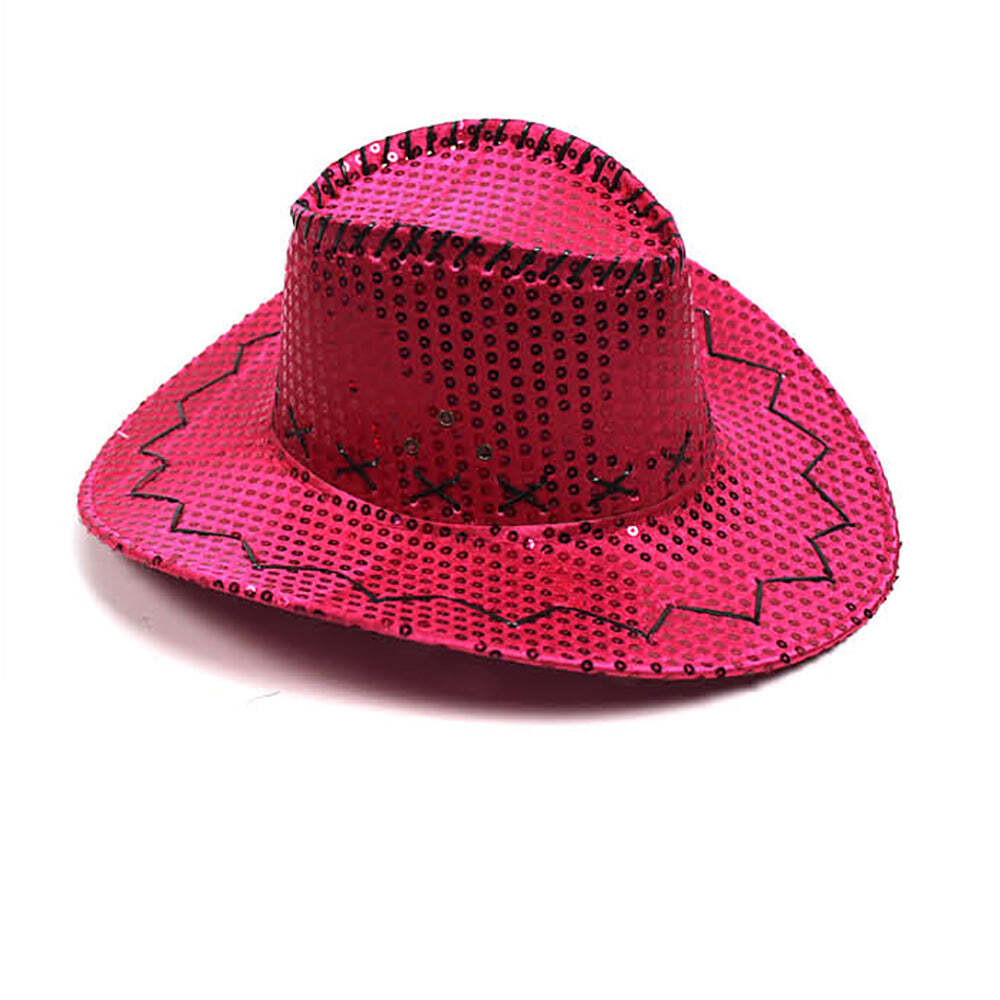 Cowboy Hat Hot Pink Sequin Fancy That Costumes Sydney
