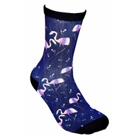 Flamingo Bamboo Crew Socks