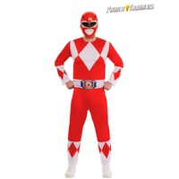 Power Rangers Deluxe Red Adult Costume