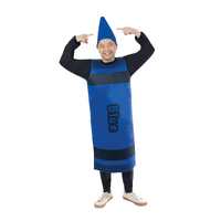 ONLINE ONLY:  Blue Crayon Adult Costume - One Size