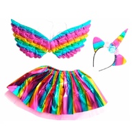 Rainbow Metallic Unicorn Kid's Accessory Set