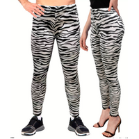 Zebra Footless Tights