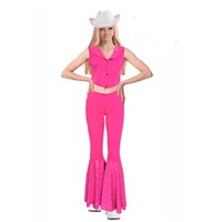 Barbie Style Pink Cowgirl Adult Costume