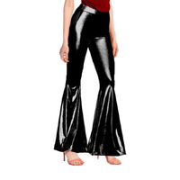 Adult Metallic Disco Flares - Black