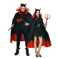 Fire Devil Deluxe Adult Cape & Horns