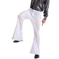 Mens Disco Flares - White