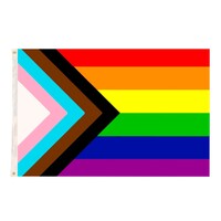 Rainbow Progress Pride Flag - 1.5m x 90cm
