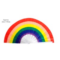 Jumbo Rainbow Fan - 66cm