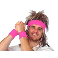 Tennis Sweatbands - Neon Pink