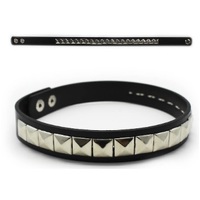 Punk Studded Choker - Square Studs
