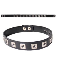 Punk Studded Choker - Star Studs