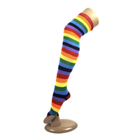 Rainbow Thigh High Socks