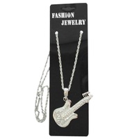 Guitar Necklace - Silver
