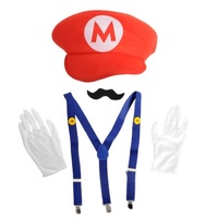Super Mario Inspired Adult Accessories Kit