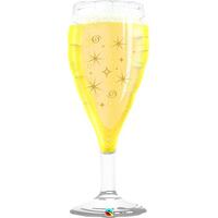 Champagne Glass Supershape Foil Balloon - 99cm