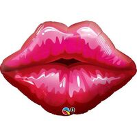 Big Kissey Lips Supershape Foil Balloon - 76cm