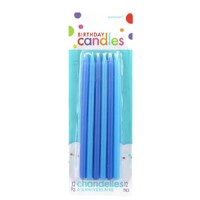 Blue Taper Birthday Candles - 12 Pk