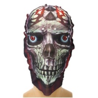 Studded Skull Printed Overhead Face Mask
