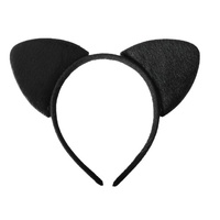 Black Cat Ears on Headband
