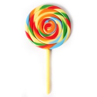 Fake Giant Rainbow Lollipop
