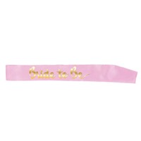 Hen's Party Bride To Be Sash - Pink & Gold