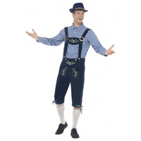 Traditional Deluxe Rutger Lederhosen Mens Costume