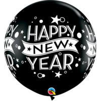 Happy New Year Confetti Dots Jumbo Balloon - 90cm