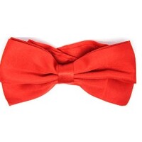 Red Satin Bow Tie