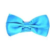 Light Blue Satin Bow Tie