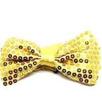 Gold Sequin Bow Tie