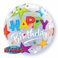 Birthday Milestone Brilliant Stars Bubble Balloon - 56cm
