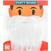 White Economy Santa Beard & Moustache