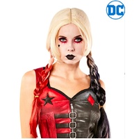 ONLINE ONLY: Harley Quinn Wig - Blonde Red & Black