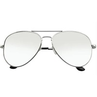 Aviator Glasses - Silver Mirror