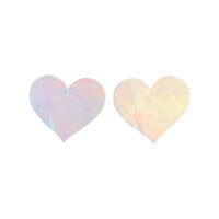 Nipple Pasties - Irridescent Rainbow Hearts