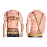 Oktoberfest Printed Lederhosen Shirt