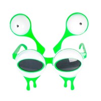 Deluxe Green Alien Party Glasses