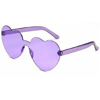 Purple Love Heart Hippie Glasses