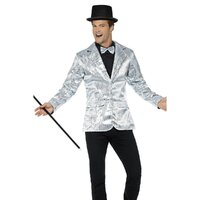 ONLINE ONLY:  Silver Sequin Men's Jacket