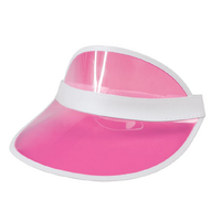 Retro Tennis Visor - Pink