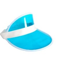 Retro Tennis Visor - Light Blue