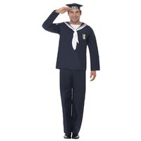 ONLINE ONLY: Blue Naval Seaman Adult Costume