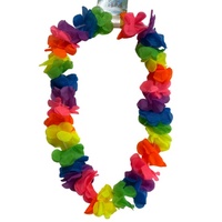 Hawaiian Lei - Neon Rainbow