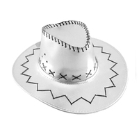 Cowboy Hat - Metallic Silver