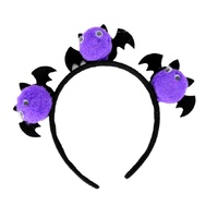Cute Purple Bats Headband