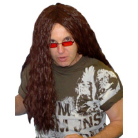 Heavy Metal Rocker Wig - Brown