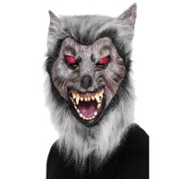 Prowler Grey Werefolf Mask