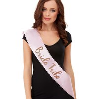 Bride Tribe Sash - Pink & Gold