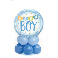 Baby Boy Banner & Dots Table Mini